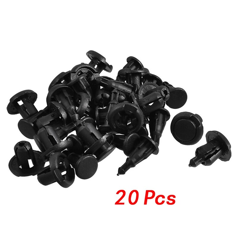 20 Pcs 10mm Hole Plastic Rivets Fastener Fender Bumper Push Clips New