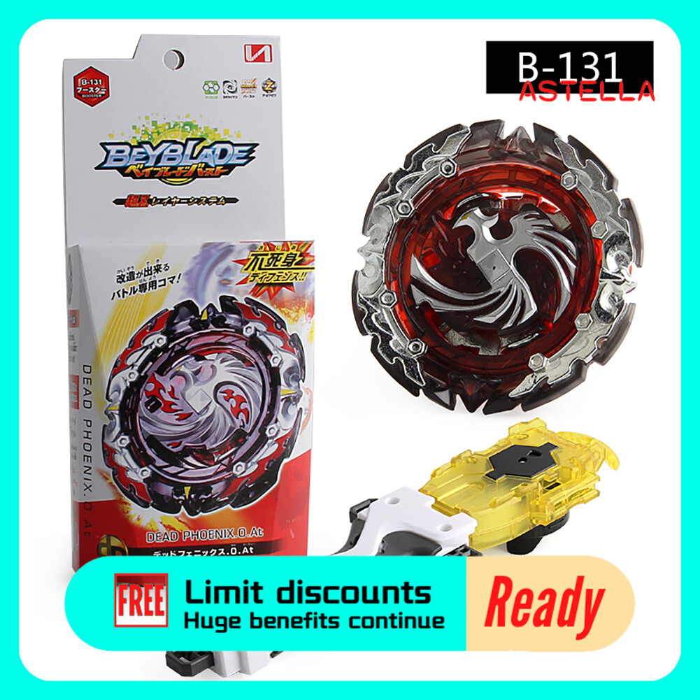 ASTELLA Metal B-131 Dead Phoenix Beyblade Burst Blast Gyroscope with Handle Launcher