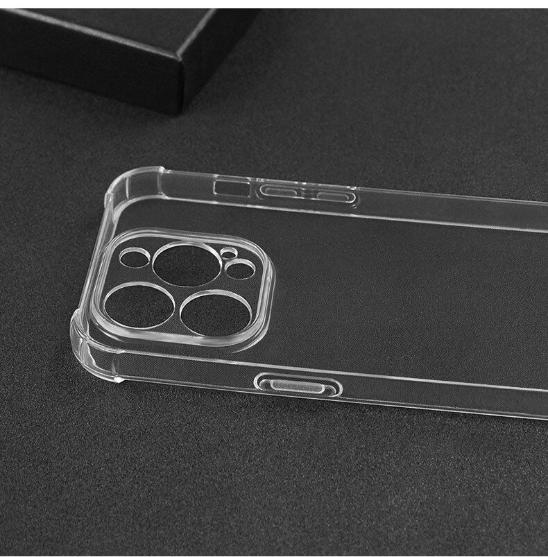Soft Jelly Case for iPhone 14 Pro Max Clear Transparent Cover iPhone14 Plus Shockproof Shell Skin