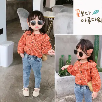 infant girl plaid shirt