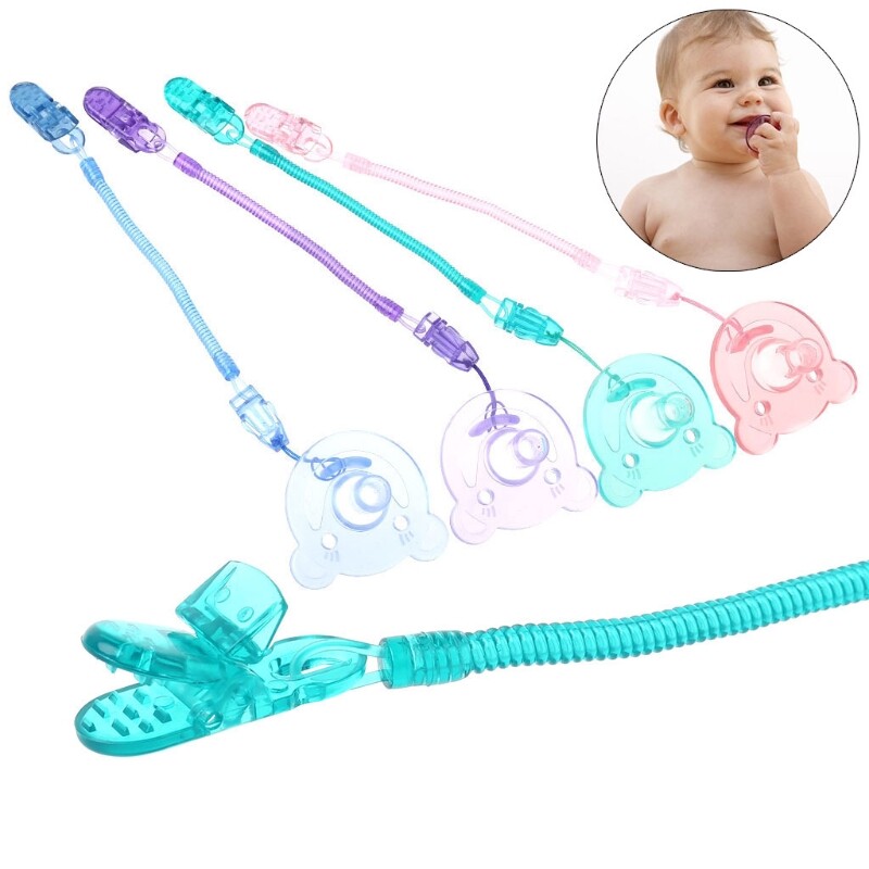 Food Grade Silicone Baby Pacifier Dummy Accessories Teethers With Pacifier Chain Gift