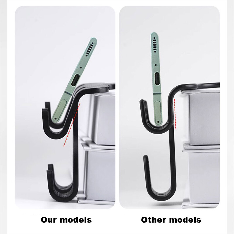 SEAMETAL Car Seat Back Hook Multi-function Carbon Fiber Car Headrest Hook Upgrade Version Storage Holder Hooks