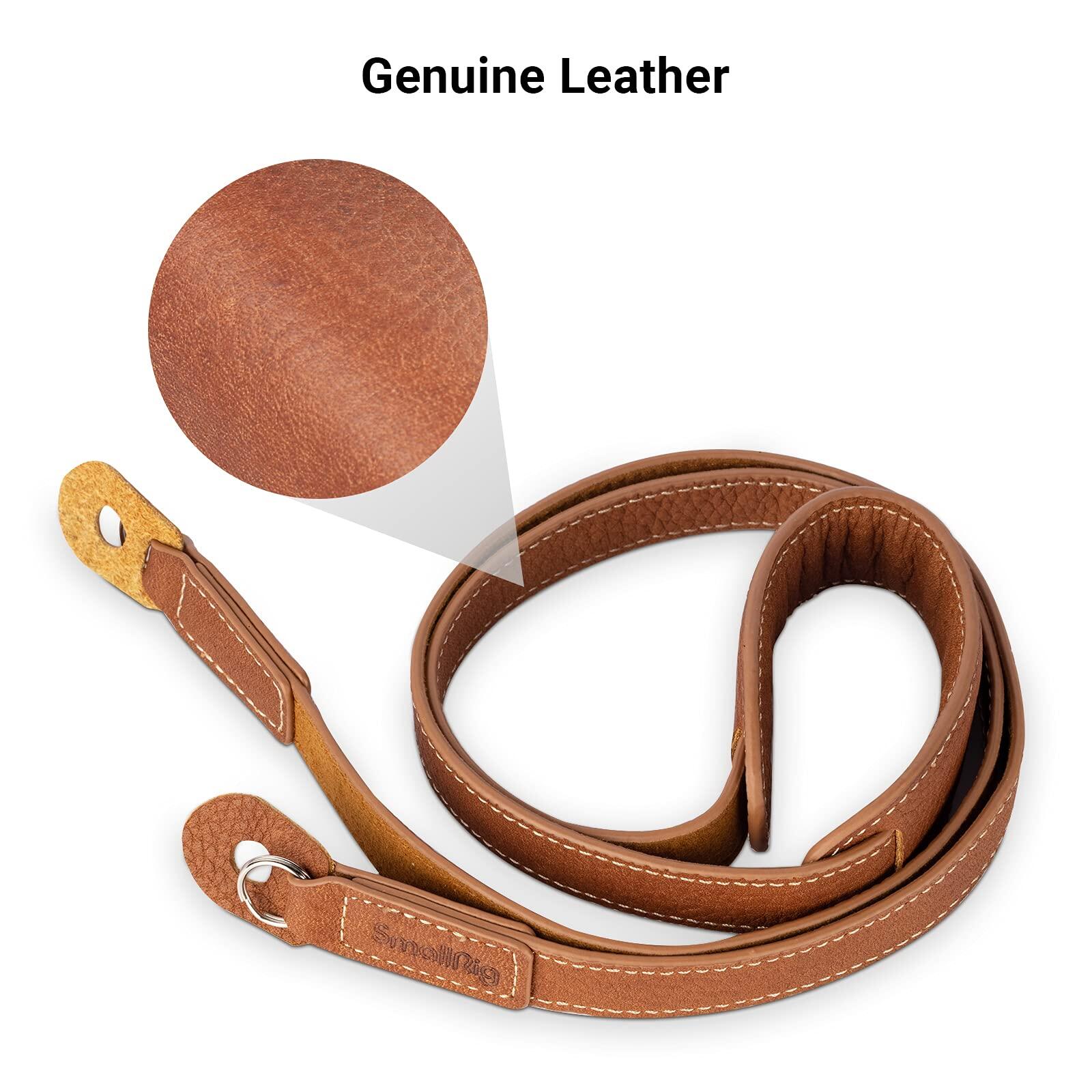 SmallRig Dây đeo máy ảnh bằng da (Tải trọng tối đa: 5KG) Dây đeo vai cổ điển Dây đeo cổ máy ảnh cho Fujifilm Sony Canon Nikon Mirrorless DSLR 3485