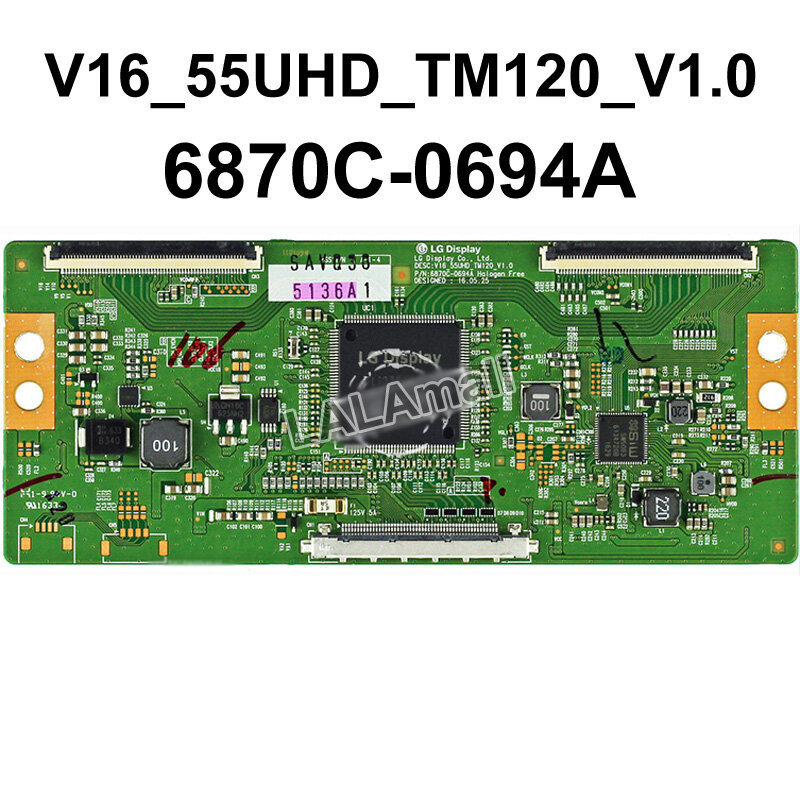 1pc TCON Board 6870C-0694A V16-55UHD-TM120-V1.0 TV T-CON Logic Board