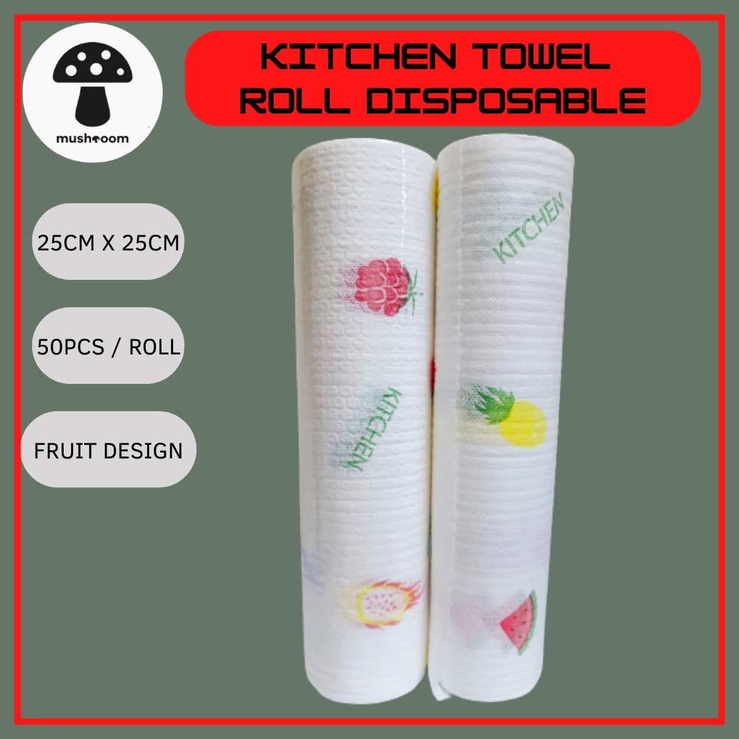 Kitchen Paper Towel Roll 厨房一次性懒人抹布 Kain Lap Dapur⎪Disposable Reusable