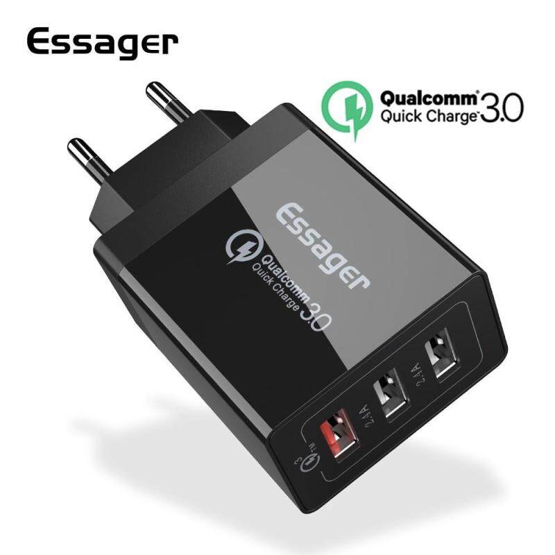 Essager Sạc nhanh 3.0 Sạc USB 30W QC3.0 QC Turbo Sạc nhanh Multi Plug Sạc điện thoại di động cho iPhone Samsung Xiaomi