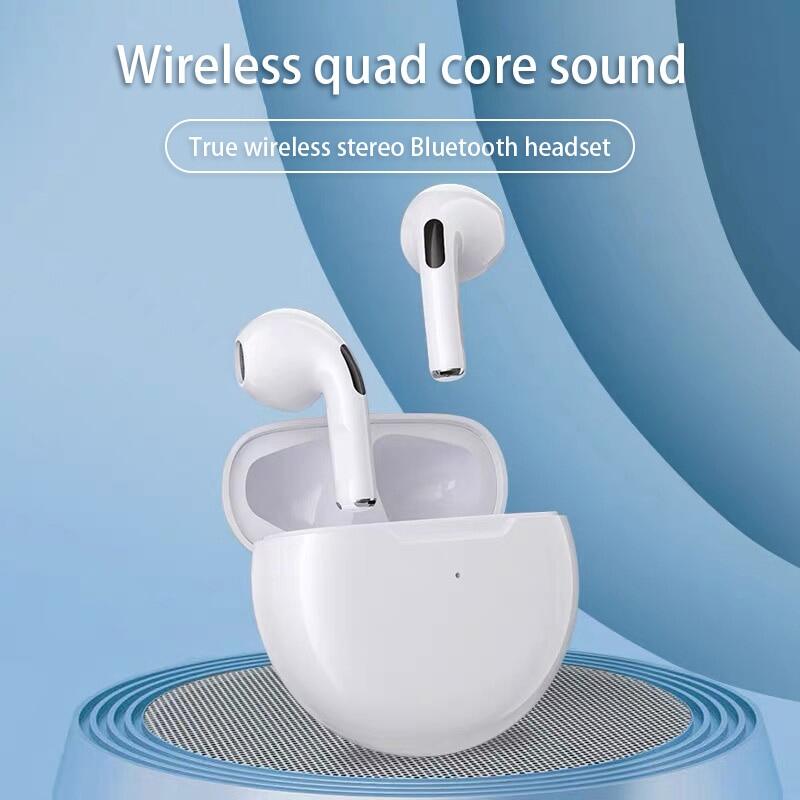 Pro 6 Tai Nghe Gắn Tai Không Dây Tai Nghe Không Dây Bluetooth Có Mic Và Âm Thanh Nổi HD Call For Sports, Apple iPhone, Xiaomi, Huawei