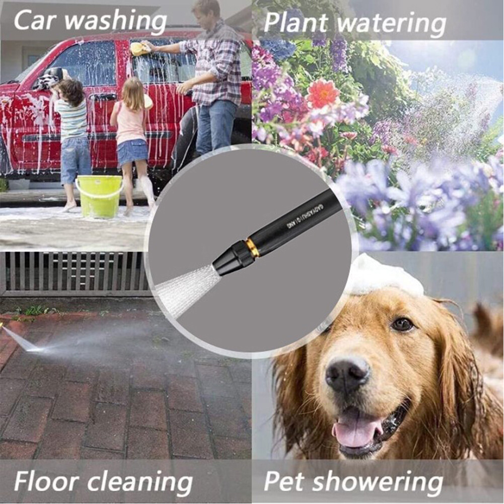 Pressure Washer Nozzle Multi-function Pressure Washer Garden Sprinkler Quick Connect Leak-free Gardening Tool for Car Washing Floor Cleaning