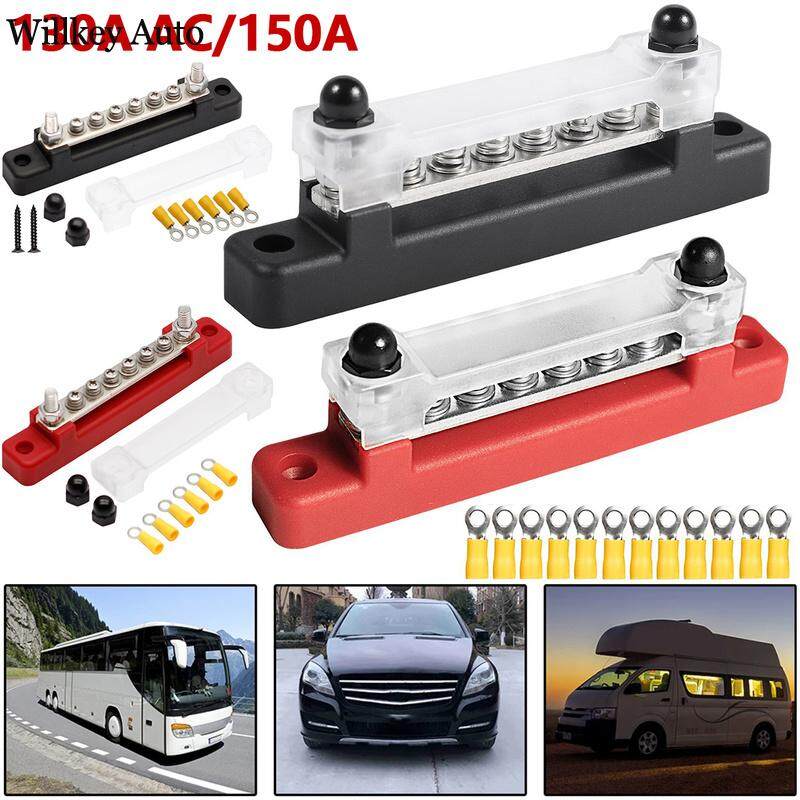 Bus Bar Terminal Block 6 Way Bus Bar Terminal Block 300V AC/48V DC 130A