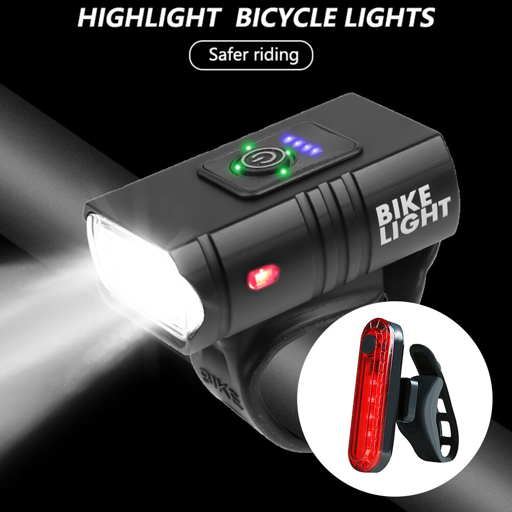 Đèn LED Xe Đạp T6 10W 800LM 6 Chế Độ USB Có Thể Sạc Lại Đèn Trước MTB