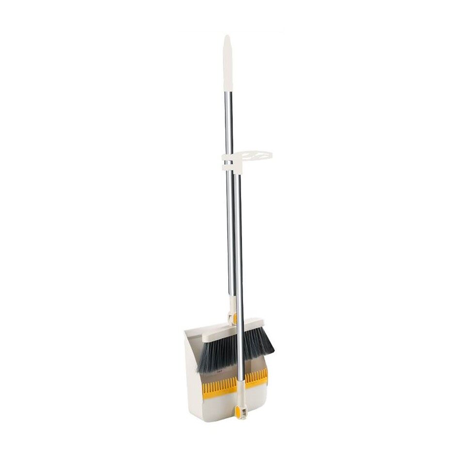 SUPAMO Fordable Sweeper 2 in 1 Broom and Dustpan Combo Set Magic Broom