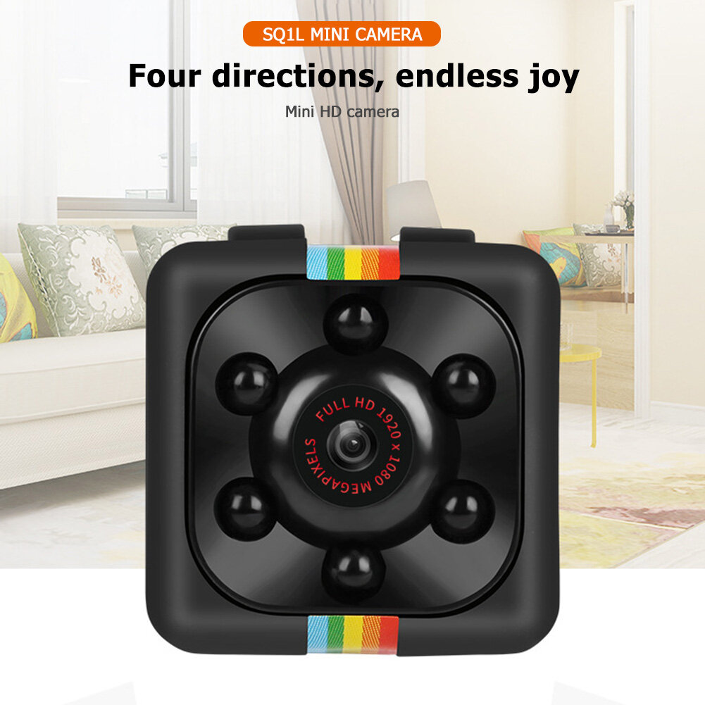 Camera Mini SQ11 Máy Ghi Hình DV Nhìn Đêm Cảm Biến Chuyển Động Full HD 1080P