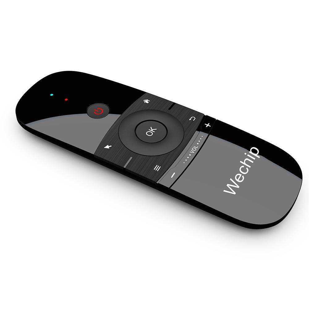 Docooler Wechip W1 2.4G Air Mouse Wireless Keyboard Remote Control Infrared Remote Learning 6-Axis Motion Sense w/ USB Receiver for Smart Android  BOX Laptop PC