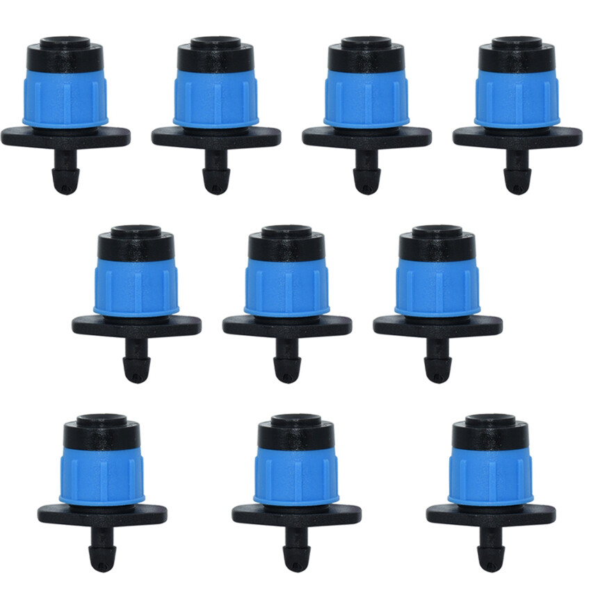 10PCS Garden Micro Watering Sprinklers 360 Degrees Rotating Nozzle Mini Spraying 4/7mm Hose for Flower Garden Greenhouse