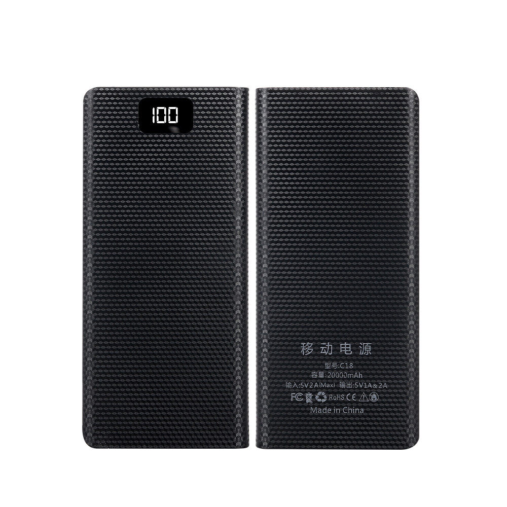 KEBETEME 8x18650 Battery Case 18650 Battery Holder Storage Box Shell External 5V 2A Battery Container