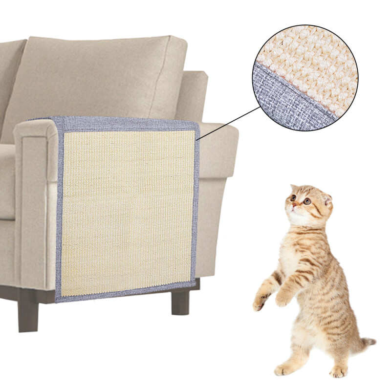 130X45 Cm Mèo Thảm Cào Thùa Sợi Tự Nhiên Đệm Cho Thú Cưng Đồ Nội Thất Ghế Sofa Bảo Vệ Ghế Sofa Vỏ Bọc Với Cà Phê Bóng Dễ Thương
