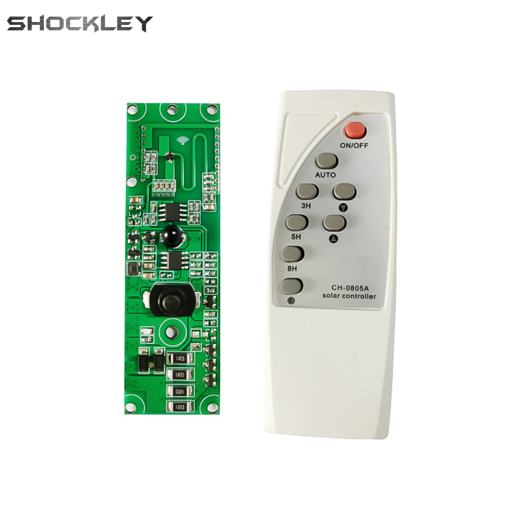 Shockley Original Diymore 3.2V3.7V light control + radar human body induction solar light circuit board solar LED driver board with remote control
