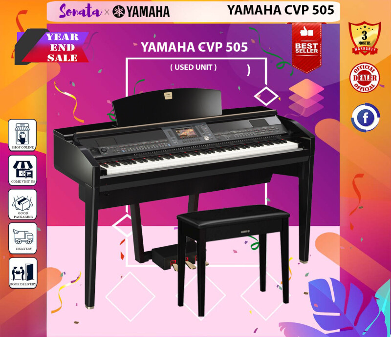 YAMAHA CVP-505 CLAVINOVA DIGITAL PIANO ( CVP505 / cvp505 / cvp 505 ) USED UNIT Malaysia