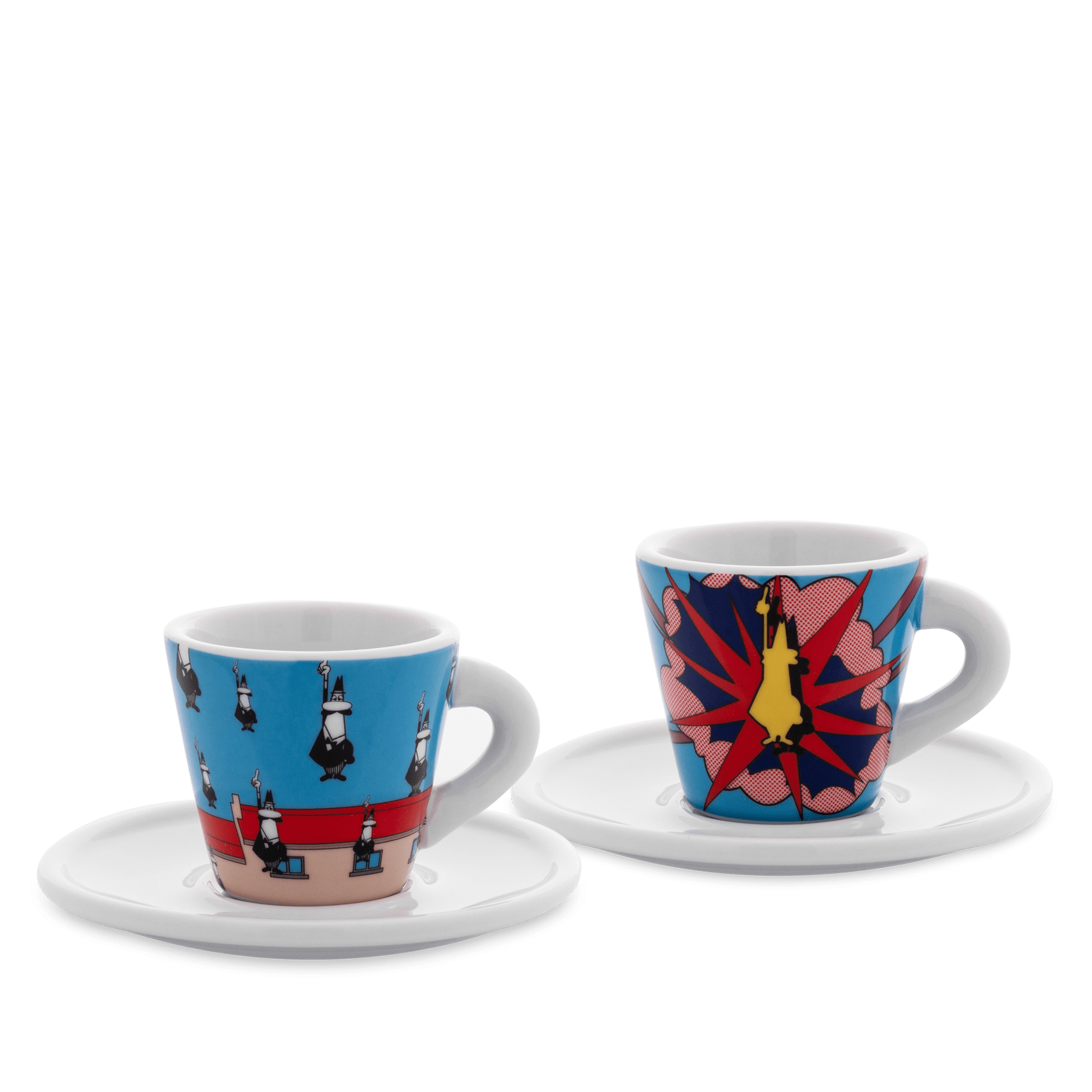 Illy Stefan Sagmeister Illy Art Collection Espresso Cups Saucers