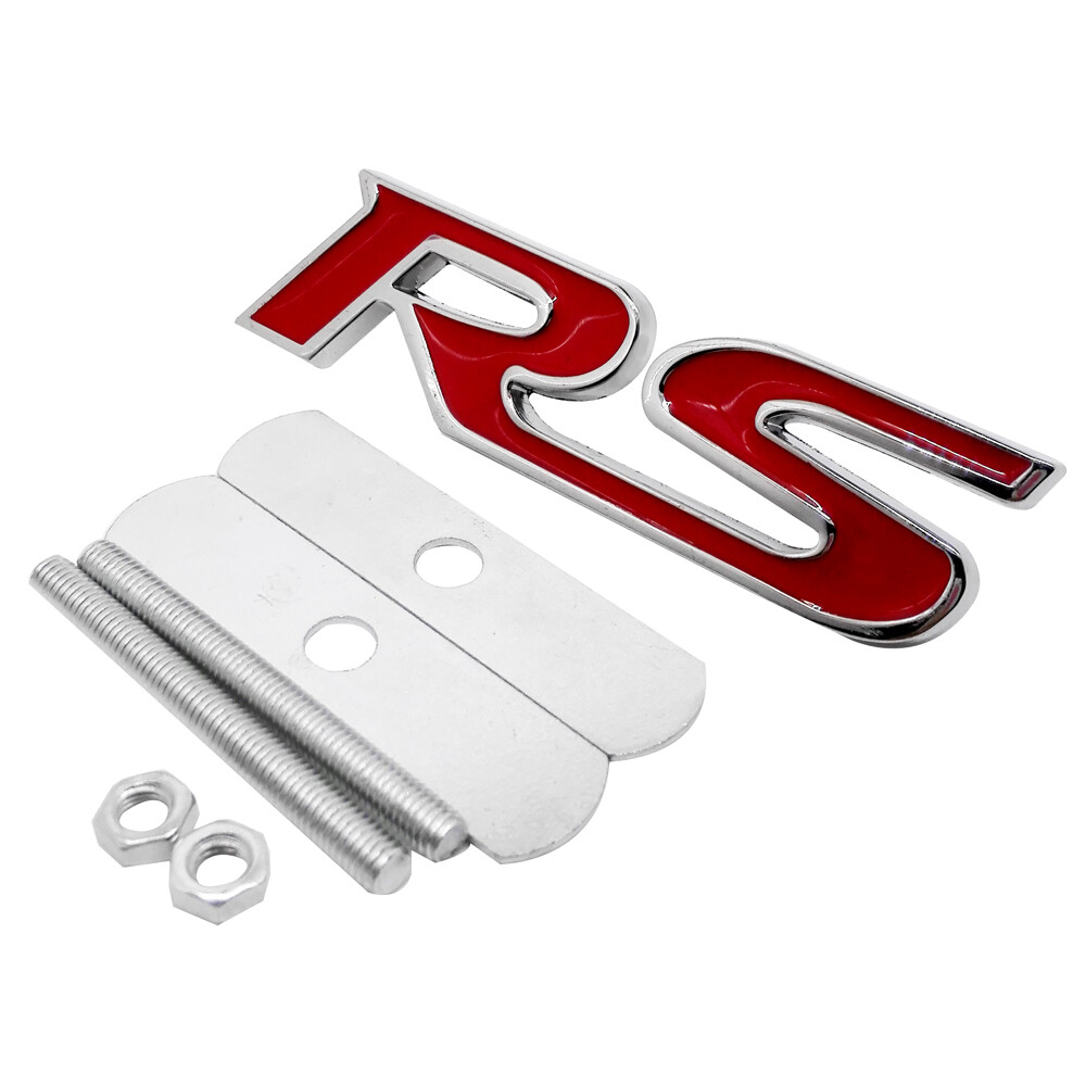 1ชิ้นรถภายนอกกระจังหน้าสติ๊กเกอร์สัญลักษณ์รูปลอกตรา Auo อุปกรณ์เสริม RS ...