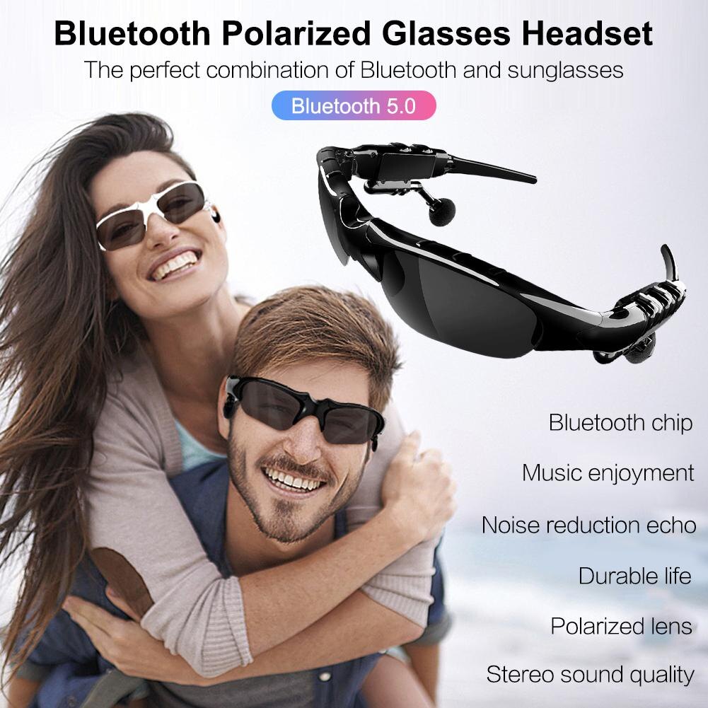 💖Bản gốc + Miễn phí vận chuyển + cá tuyết💖Đa chức năng Kính mát phân cực với Stereo Tai nghe bluetooth thể thao kính lái xe Kính râm với microphone