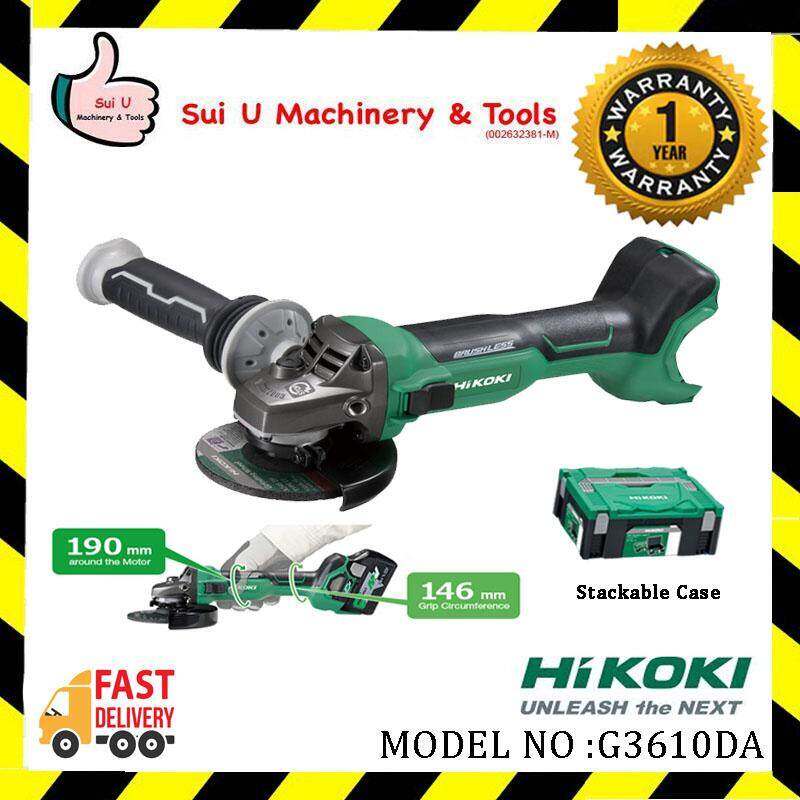 HIKOKI G3610DA Cordless Disc Grinder With Slide Switch (Solo