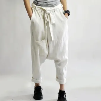 plus size drop crotch pants
