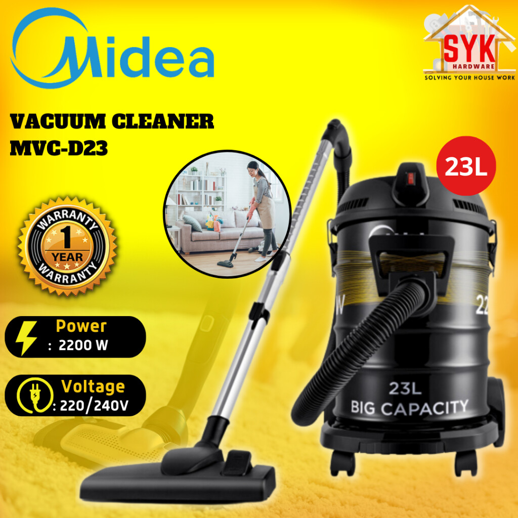 SYK Midea MVCD23 Wet Dry Vacuum Cleaner Home Floor Appliances Mesin