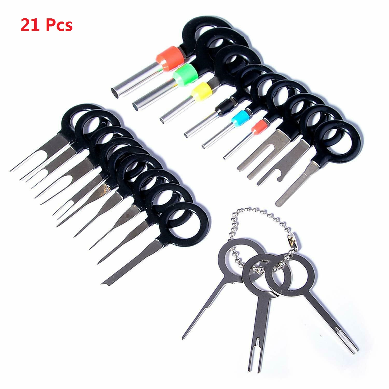 21 Pcs Car Wire Terminal Removal Tool Wiring connector Pin Extractor Puller Tools For Most Connector Terminal