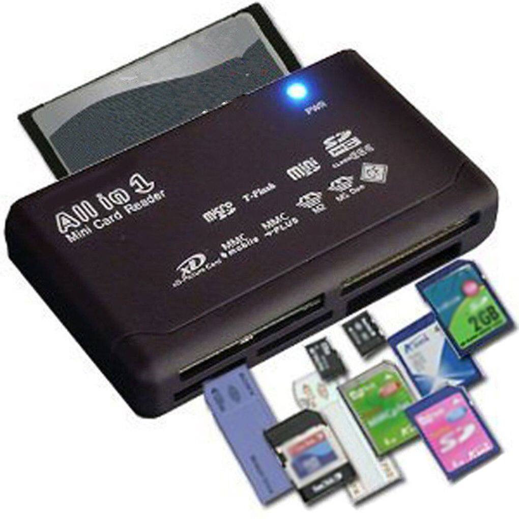 Đầu Đọc Thẻ Tất Cả Trong Một Bộ Chuyển Đổi Đầu Đọc Thẻ SD USB 2.0 Hỗ Trợ TF CF SD Mini SD SDHC MMC MS XD Mới