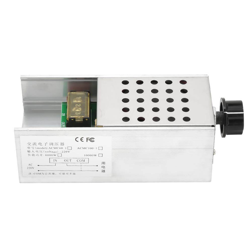 chasoee 6000W AC 220V SCR Electric Voltage Regulator Dimmer Motor Speed Temperature Controller