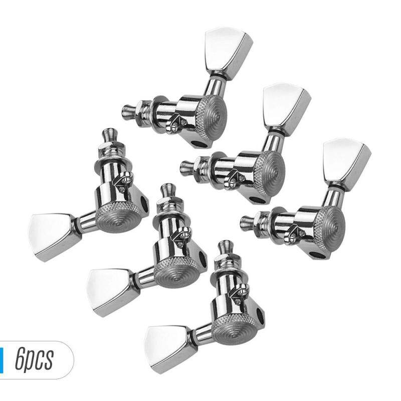 6 Pieces 3L3R Guitar String Tuning Pegs Locking Tuners Machine Heads Knobs for Acoustic Electric Guitars Replacement Accessories with Mounting Screws and Ferrules Silver Malaysia