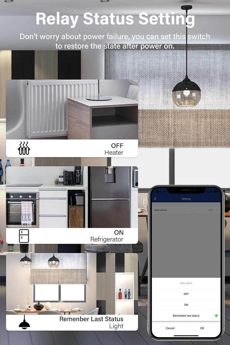 FLEWWER 16A Wifi MINI Công Tắc Thông Minh Supporte 2-Cách Thiết Bị Hẹn Giờ Điều Chỉnh Được Thiết Bị Chuyển Mạch Không Dây Nhà Thông Minh Tự Động Hóa Tương Thích Với Tuya Alexa Google Nhà