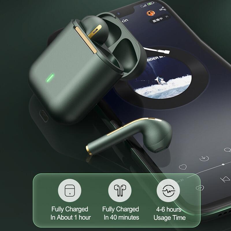 J18 Wireless Headphones Bluetooth Earphone Touch Control Earbuds In Ear Headset