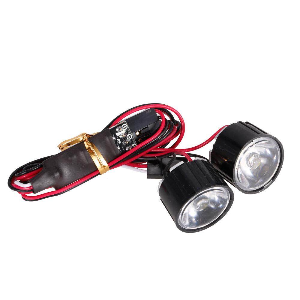 Austar AX-006B 1 W Sorot Lampu LED W/Papan Pengontrol untuk 1/10 Pencapit Batu Traxxas RedCat Axial Mobil Kendali Jarak Jauh