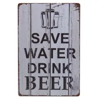 30x20cm Alcohol Plaque Vintage Metal Tin Signs Home Pub Decorative