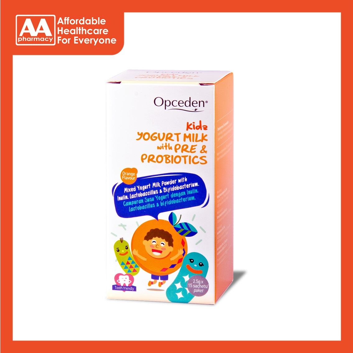 Opceden Kidz Yogurt Milk With Pre & Probiotics Sachet 15's (Halal) Lazada