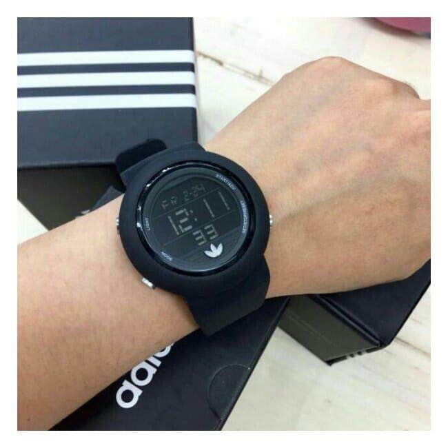 Adidas Sport Watch For Men Women (Full Black) Malaysia