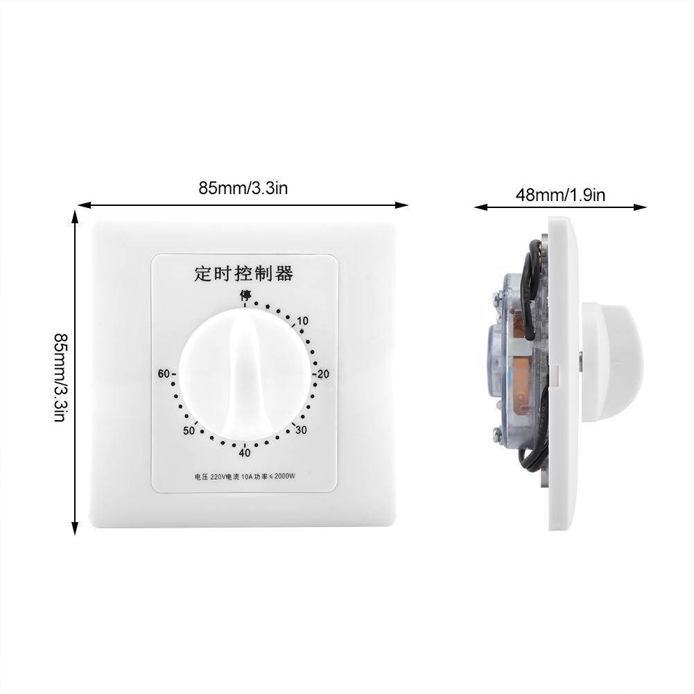 220V Water Pump Timer Mechanical Countdown Indoor Intelligent Time Switch Control