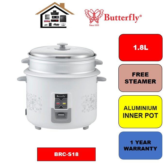 BUTTERFLY RICE COOKER WITH FOC STEAMER BRC-S15/BRC