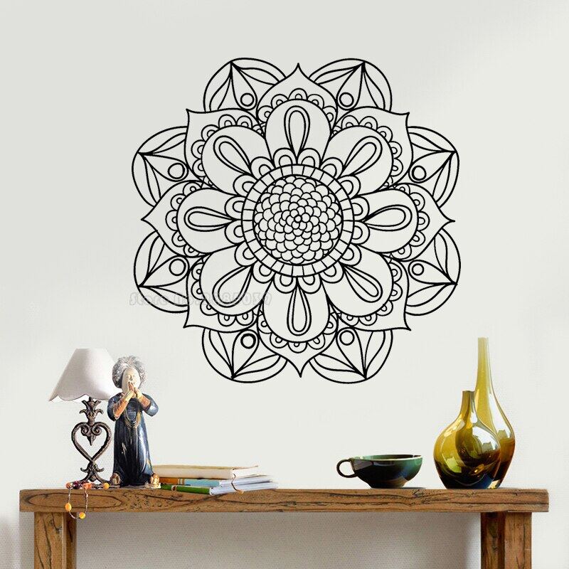 (Wall Stickers and Decals)Bunga Yang Indah Mandala Dinding Stiker ...