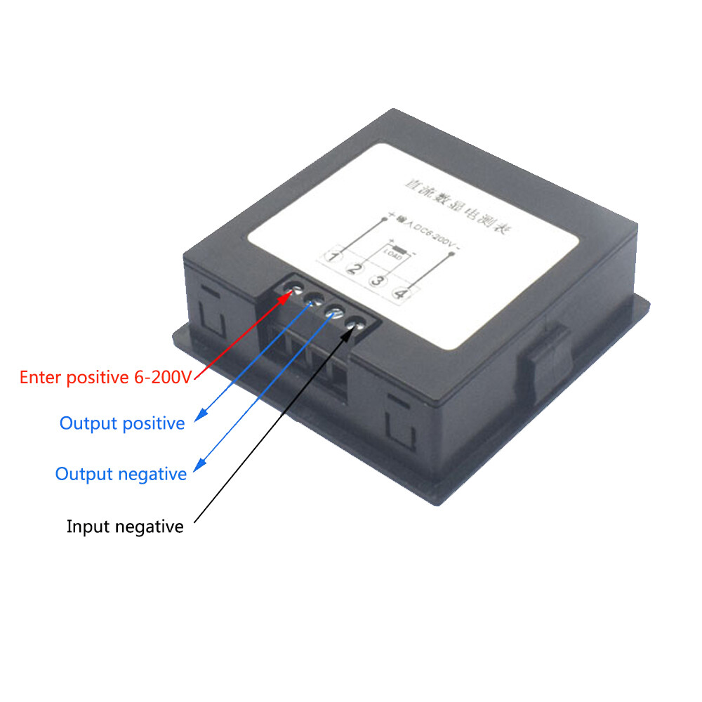 Aideepen Đồng Hồ Đo Điện Áp Và Dòng Điện Một Chiều Màn Hình Kỹ Thuật Số LCD Máy Đo Đa Năng Trở Kháng Tiêu Thụ Điện 6-200V Máy Kiểm Tra 20A