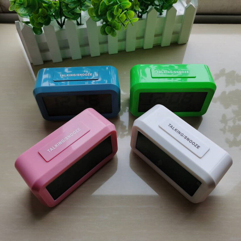 Ultra-loud voice timer for the blind for the elderly, bedside student alarm clock, personalized electronic luminous mute simple clock