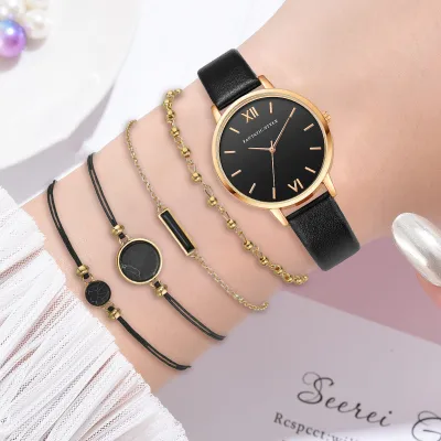 FashionDeal Ladies Watch Fashion Quartz Watch With Bracelet, Bracelet + Watches Women Gift
