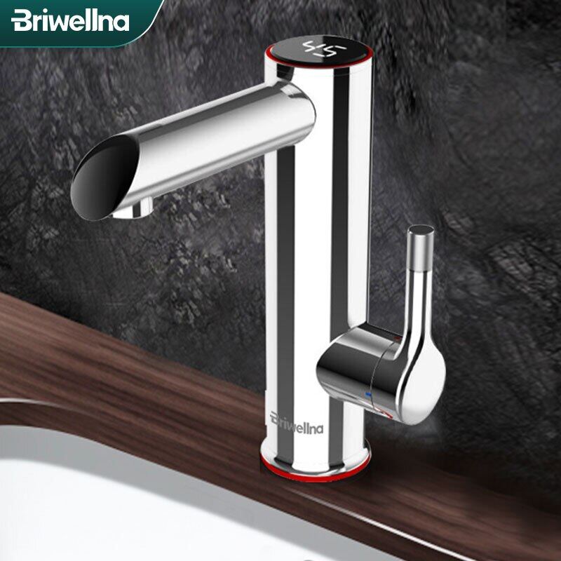 Briwellna Continuous Hot Water Tap Instant Electric Water 220V Bathroom  Smart Water Faucet Tankless Heating Geyser | Lazada PH