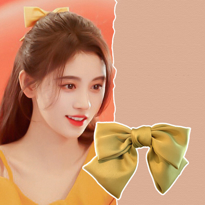 Dây Cột Tóc Đàn Hồi Đính Ruy Băng Nơ