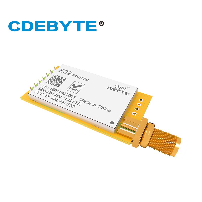 E32-915T30D Ebyte Mô-đun RF Không Dây LoRa SX1276 915MHz 30dBm 1W Bộ Thu Và Phát IoT UART