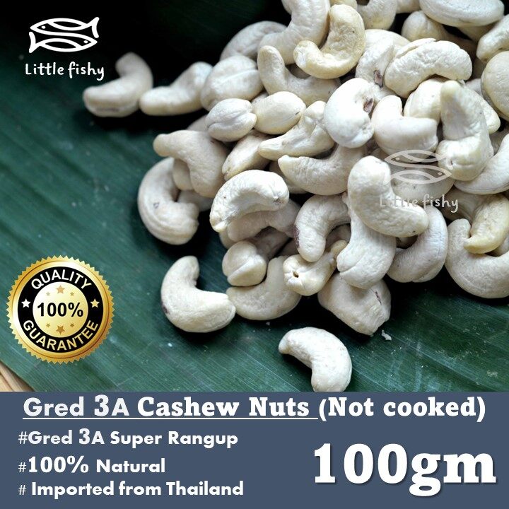 1KG PREMIUM AAA Kacang Gajus Mentah /Not Cooked Cashew Nut Little Fishy