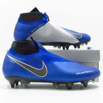 Chuteira Nike Phantom VSN Elite DF AG Azul Preto Shox
