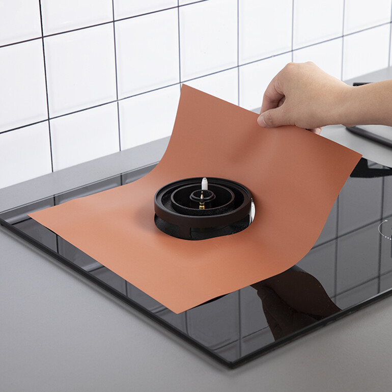 Tấm Lót Bảo Vệ Bếp Ga Tái Sử Dụng Miếng Lau Chùi Dụng Cụ Bảo Vệ Bếp Tấm Lót Bảo Vệ Đầu Đốt Bếp Để Làm Sạch Đồ Dùng Nhà Bếp, Đầu Đốt Bếp Ga Nhà Bếp Tái Sử Dụng Bảo Vệ Tấm Lót Miếng Lót Miếng Lau Chùi